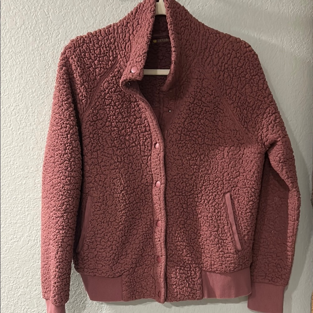 Zella Women's Pink Sherpa Jacket